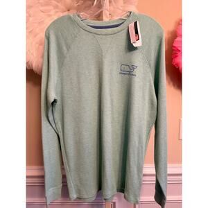 VINEYARD VINES AQUAMARINE WAFFLE LONG SLEEVE SHIRT SIZE S NWT
